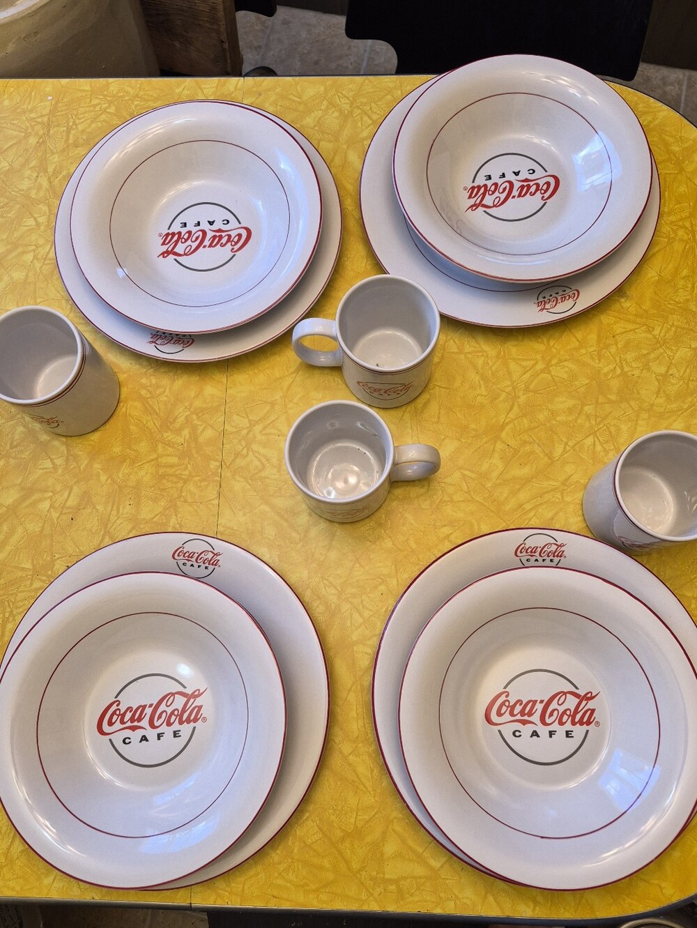 Coca Cola Diner Set of 4